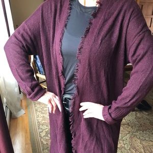 Lord & Taylor Maroon Cardigan